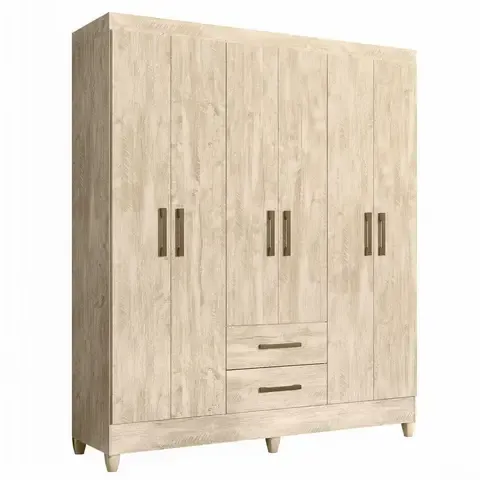 Ropero 6 Puertas 2 Cajones Lima