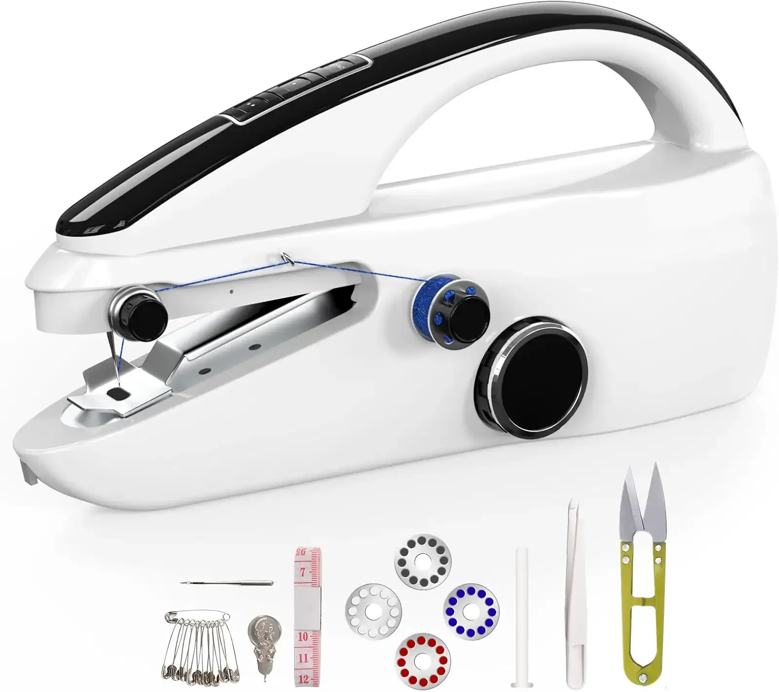 Handheld sewing machine,easy to use, electric sewing machine，fast sewing speed, Easy sewing of clothes and fabrics, suitable for beginners DIY
