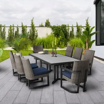 Agio Luna 9-piece Outdoor Patio Dining Set