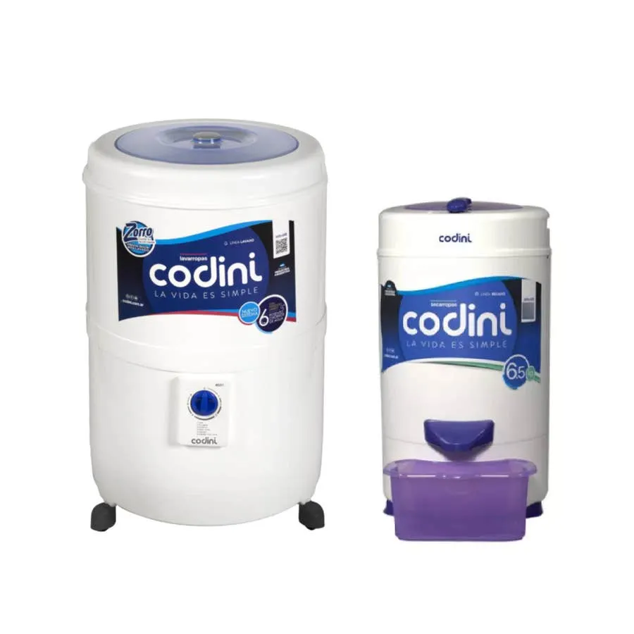 Combo Lavarropas Semiautomático Silent 10 kg + Secarropas Centrífugo Innova...