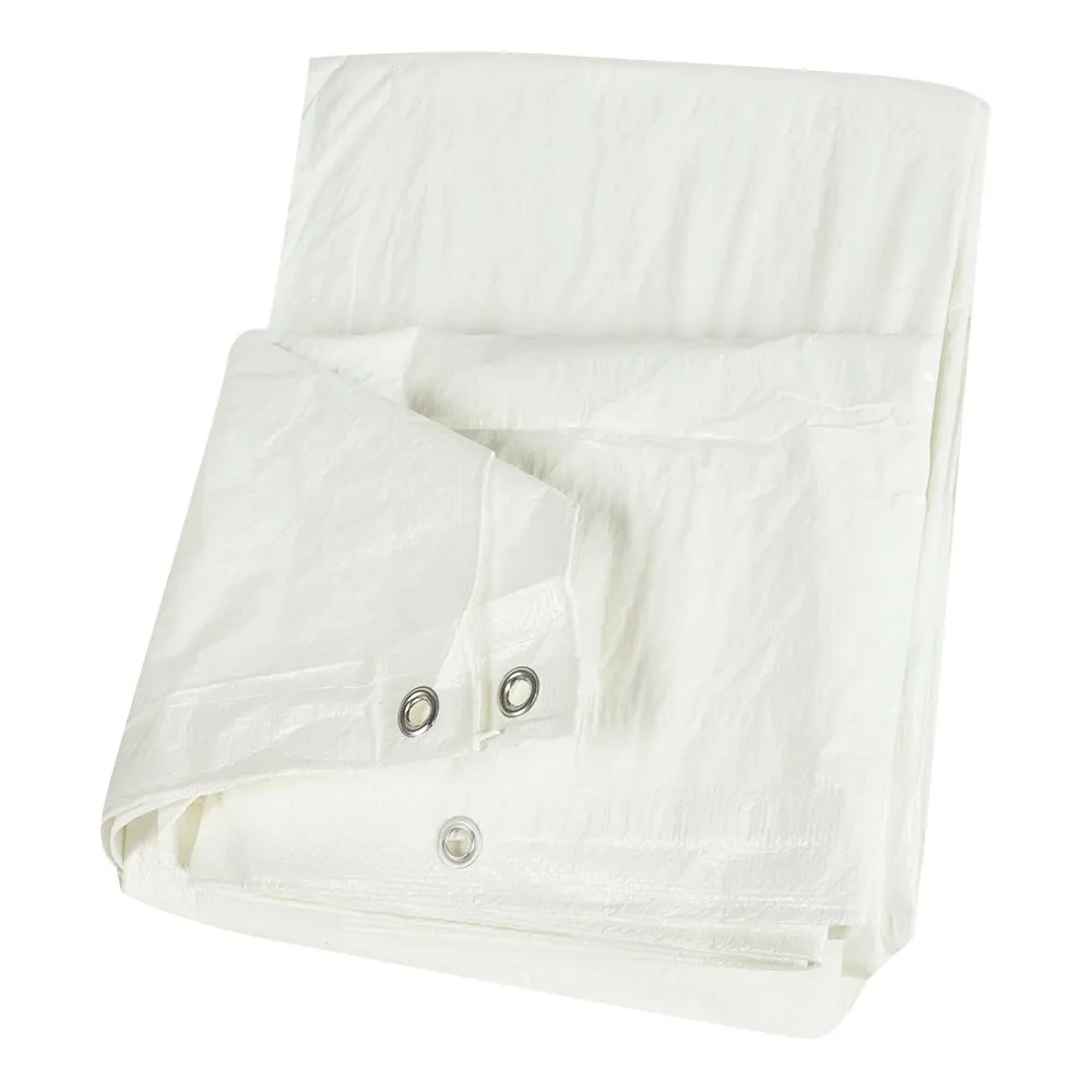 Bâche à usages multiples blanche 10 pi x 12 pi