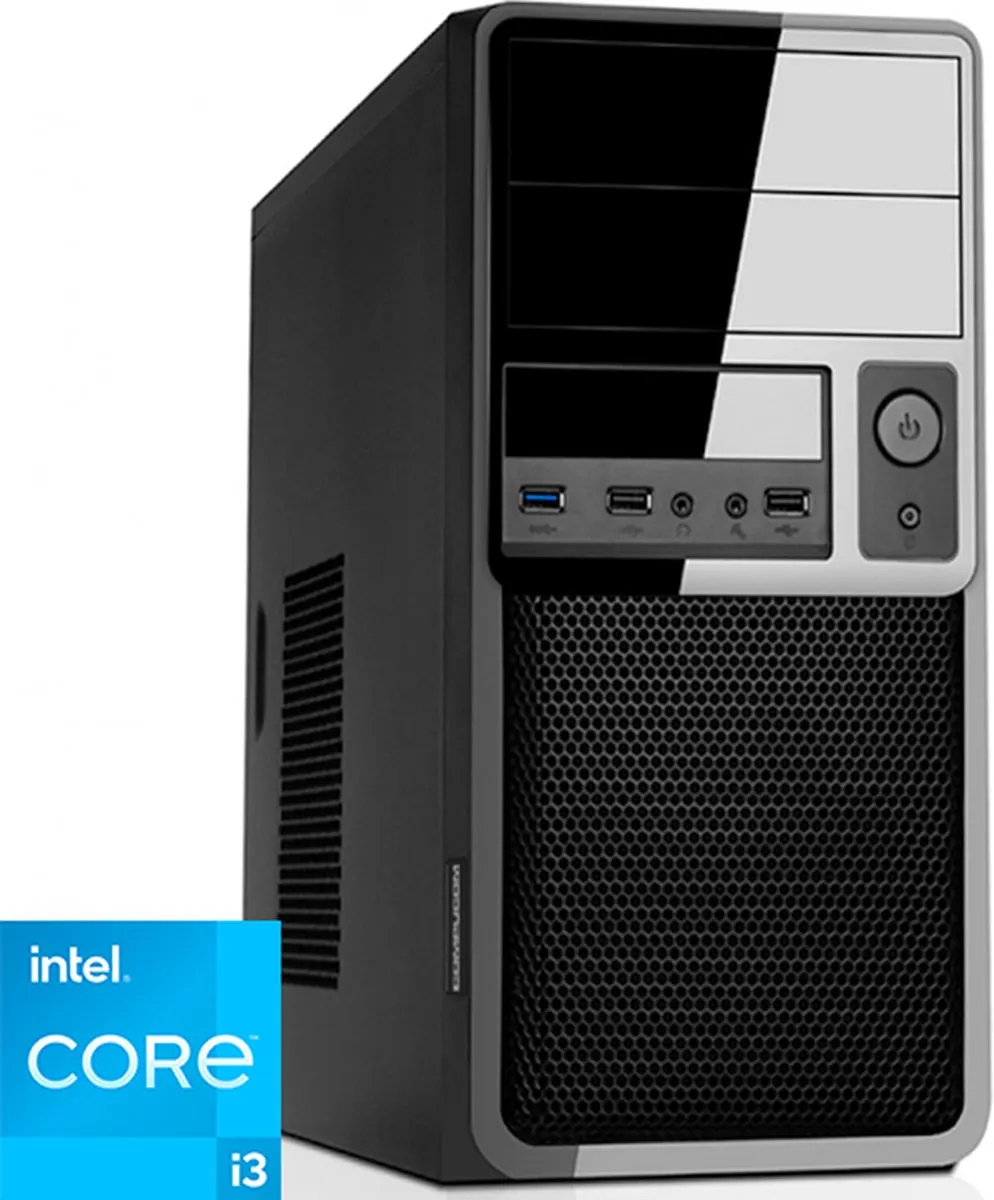 Intel Desktop PC met Core i3 - 16GB RAM - 480GB SSD - WiFi - Bluetooth - Windows 11 Pro (DT-373251)