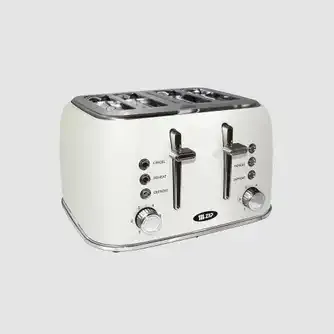 Zip Retro Toaster Cream 4 Slice