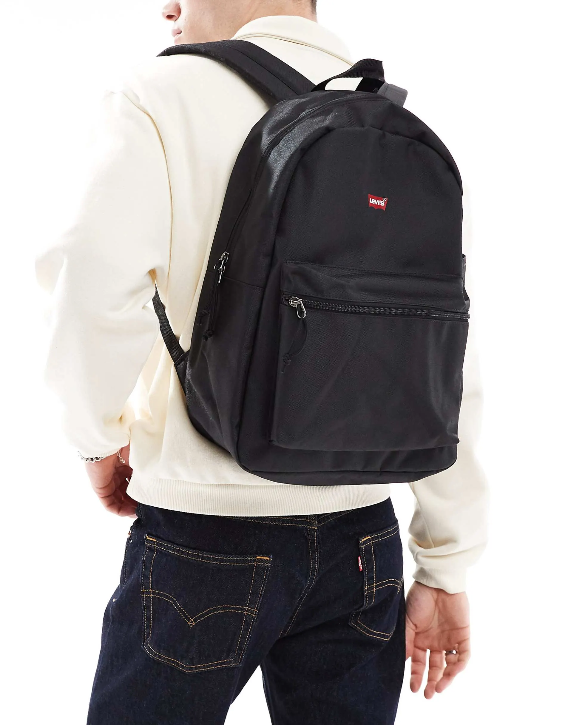 Levi's batwing logo basic backpack in black