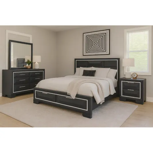 Genoa Bedroom Set (4-Piece) by Best Home - Blue