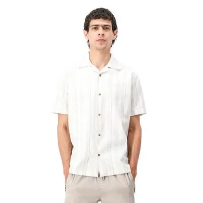 Camisa Hummo Hombre Cuello Campestre Con Textura