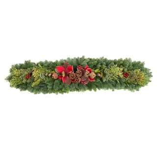43" Fresh Mantel Garland
