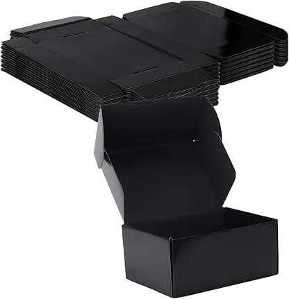 Rempry 9x6x4 Inches Black Shipping Boxes Pack of 20, S…