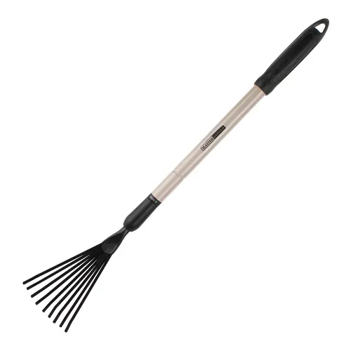 Master Garden 7-1/4" Polypropylene Comfort Grip Telescopic 9-Tine Rake