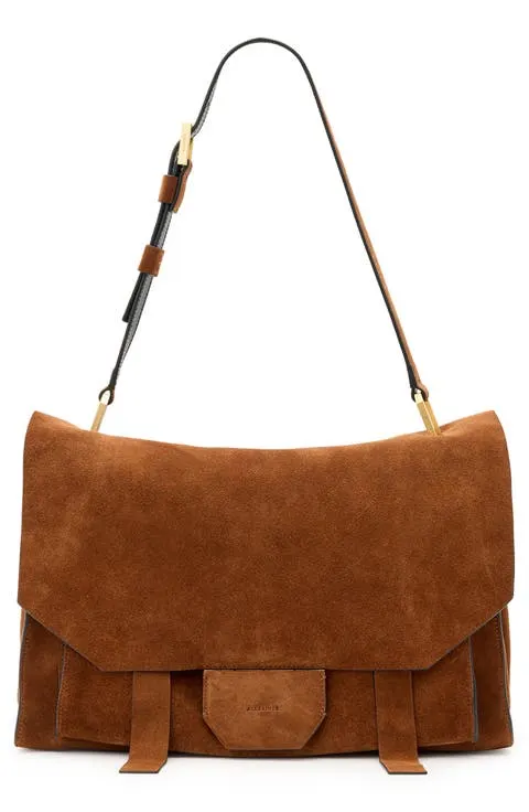 AllSaints Ursa Suede Satchel