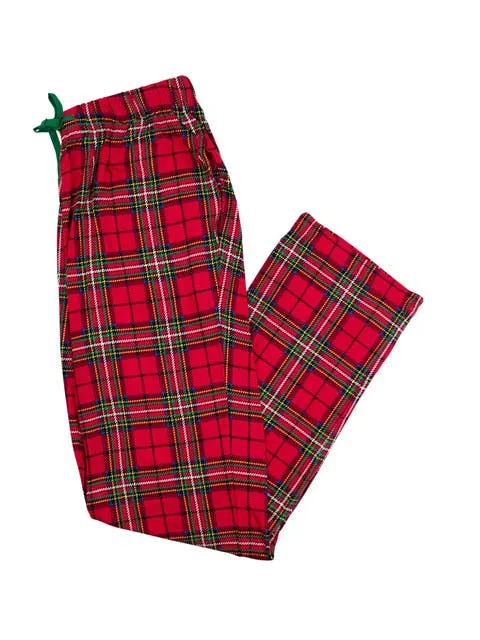 RuffleButts SoftSnooze Unisex Holiday Adult Pajama Pants