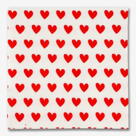 Hjerteprintede allroundkluter - 4 stk