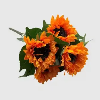 Artificial Sunflower Bouquet Orange