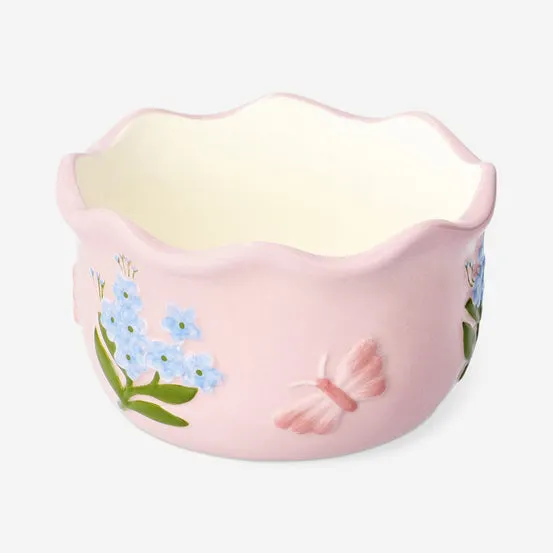 Floral bowl with butterfly - 12 cm
