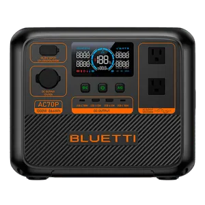 Batería Portátil Bluetti Power Station Ac70P 1000W Negro