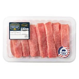 Premium Pork Boneless Country Style Ribs, per lb