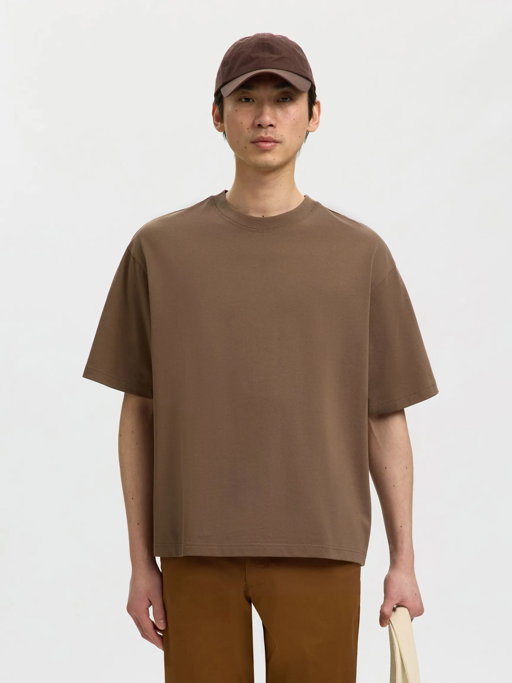 100 % BOMULL CREW NECK-T-SKJORTE