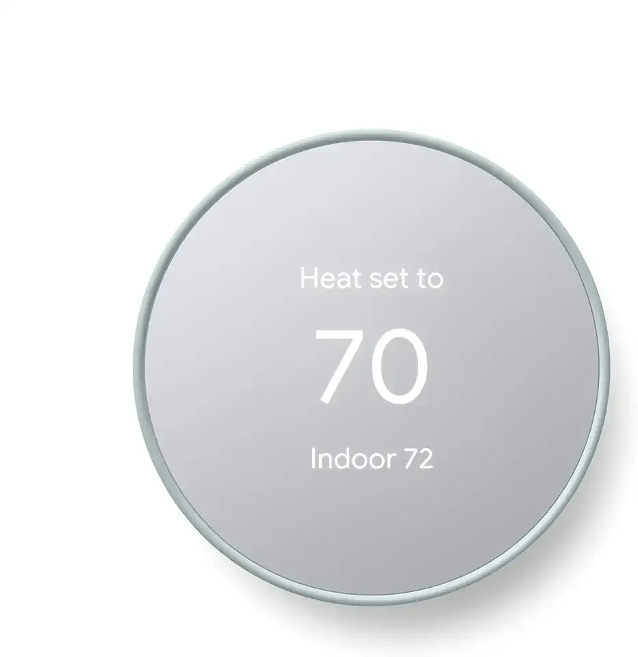 Google Nest Smart Thermostat for Home, Programmable WiFi Thermostat - Fog (Renewed)
