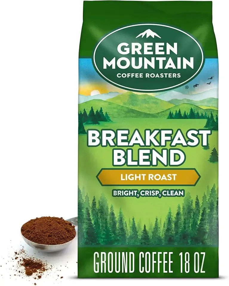 Green Mountain Coffee Roasters Breakfast Blend, Ground Coffee, Bagged 18 oz