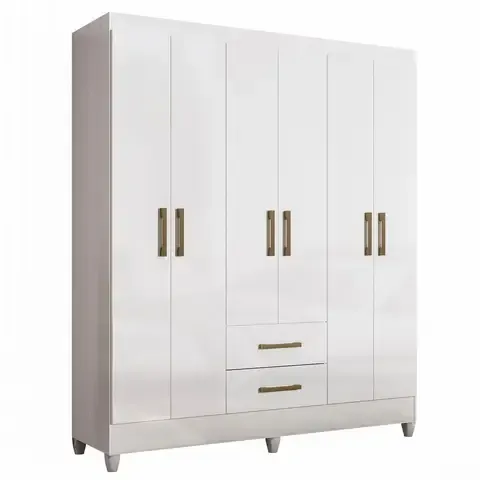 Ropero 6 Puertas 2 Cajones Lima