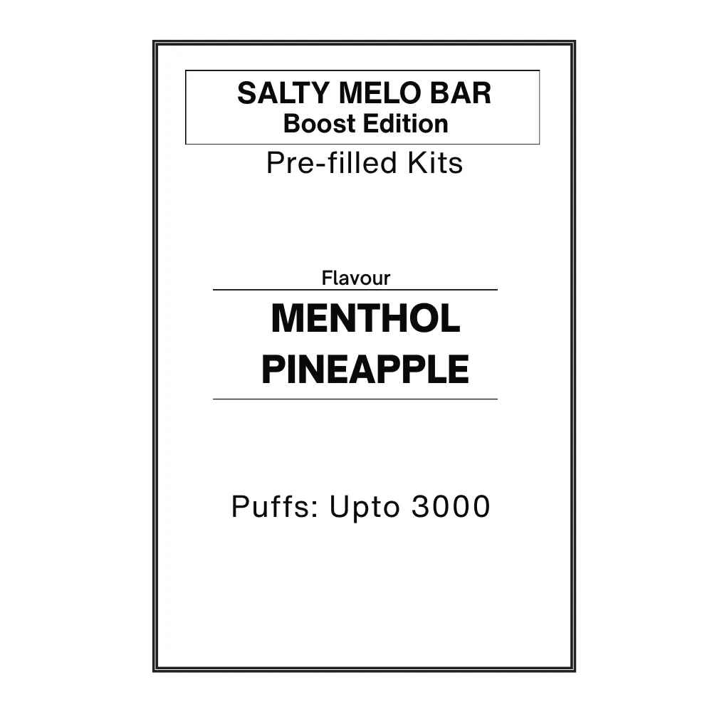 Menthol Pineapple -Salty Melo Bar Boost Pre-filled Kit 28.5mg/mL