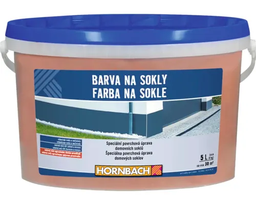 Barva Hornbach na střechy a sokly 5 l cihlová