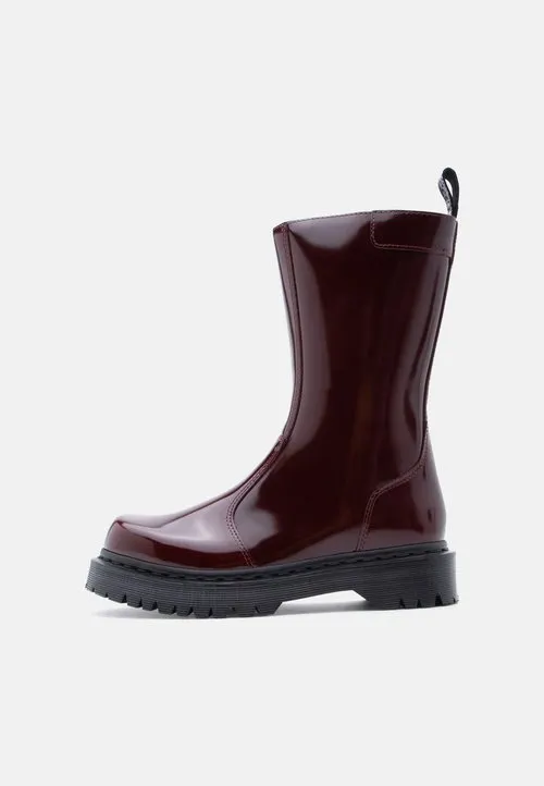 REJENA MID BOOT - Platåstøvler - cherry red