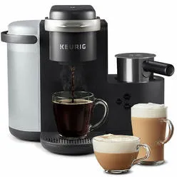 keurig k-cafe single serve k-cup coffee, latte and cappuccino maker, dark charcoal