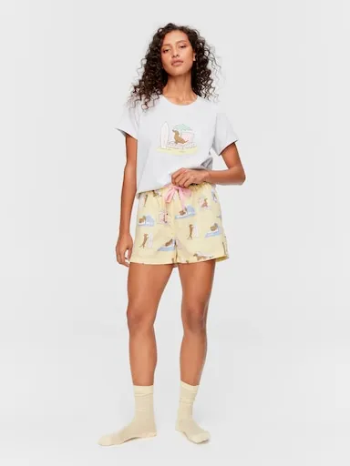 Beach Penny 100% Cotton Mid Short