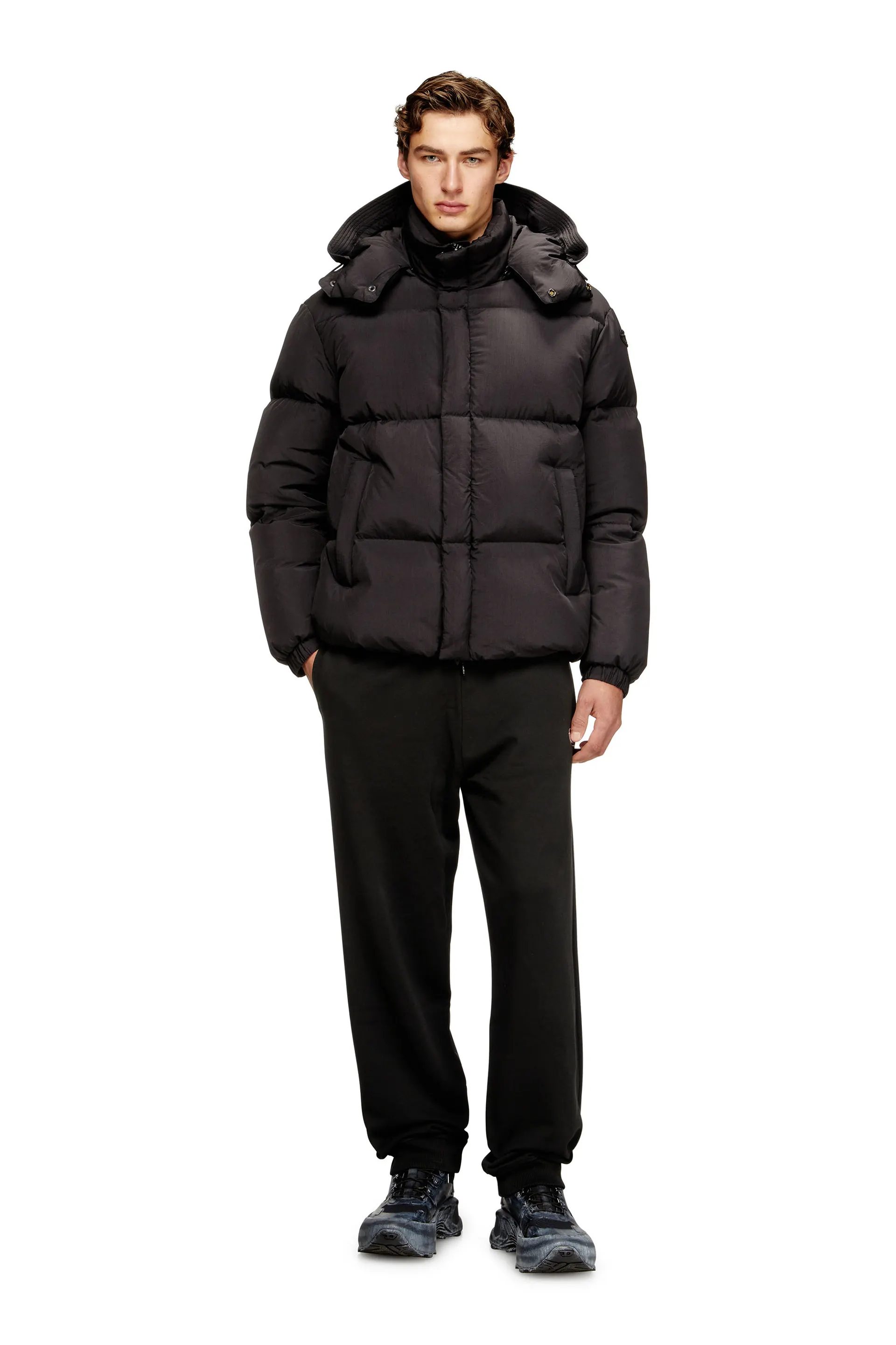 Quilted down jacket in ViralOff® Taslan