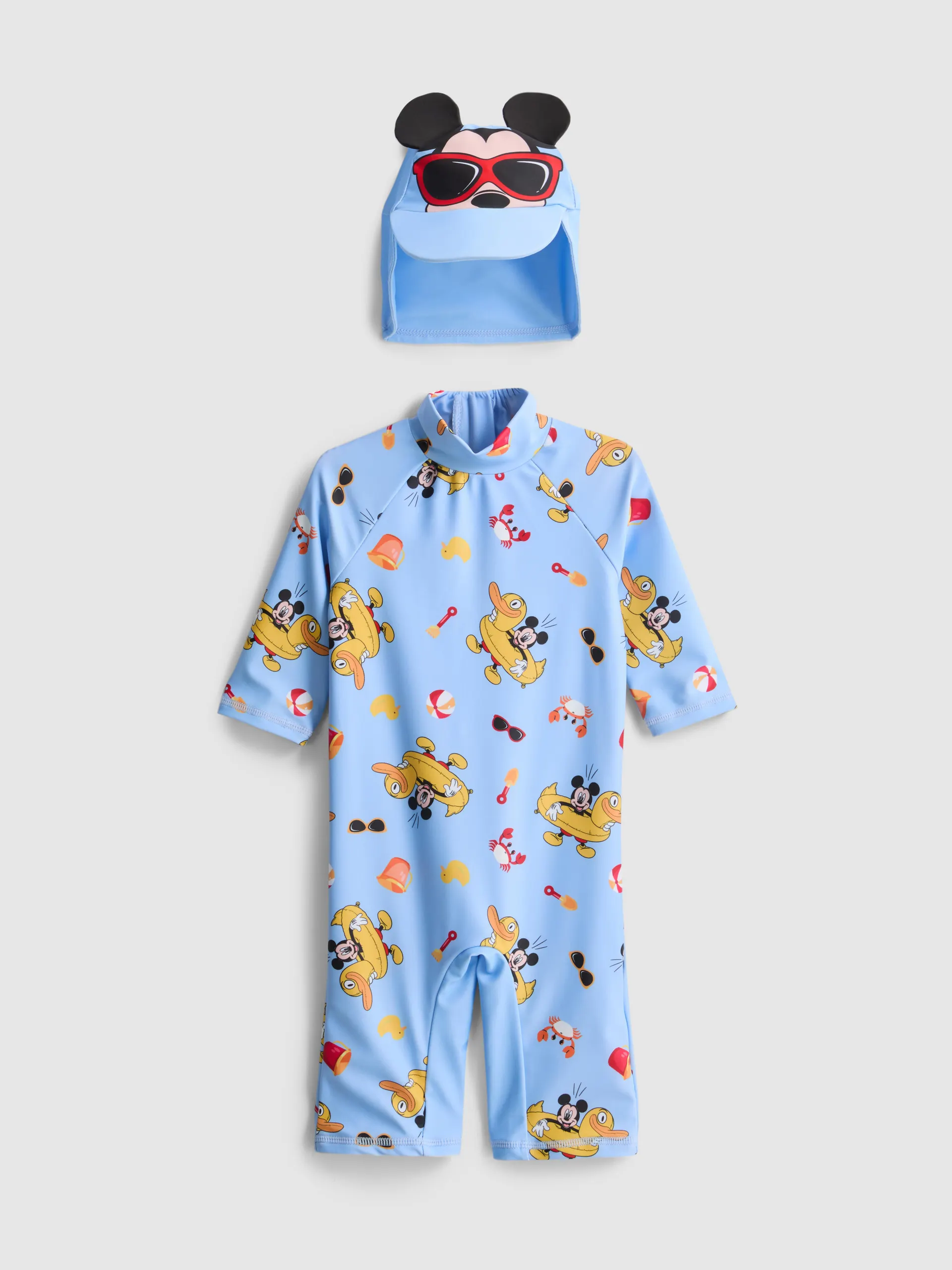3-36 mois | Maillot de bain et chapeau Disney Mickey Mouse