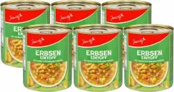 Jeden Tag Erbseneintopf mit geräuchertem Bauchspeck