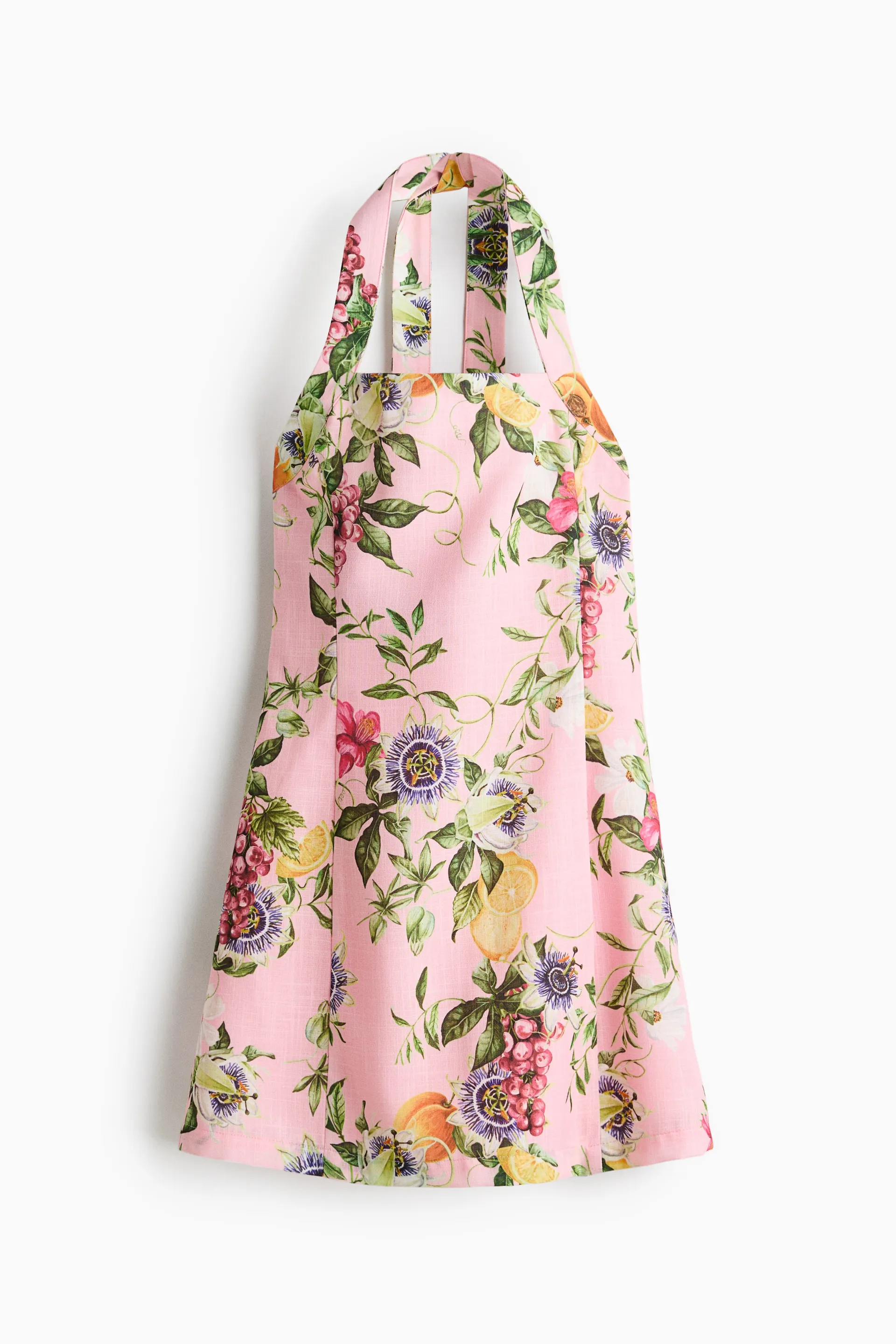 Vestido mini con cuello halter