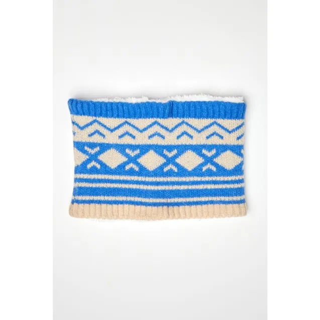 Kids ronde sjaal jacquard