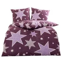 Feinbiber-Bettwäsche "Sterne"