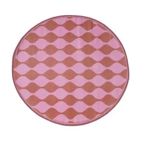 Buitenkleed flow - rood/roze - ø150 cm