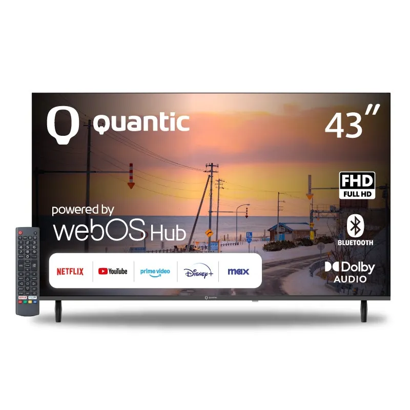 Smart TV LED 43" Quantic QT43FHDWEB FHD