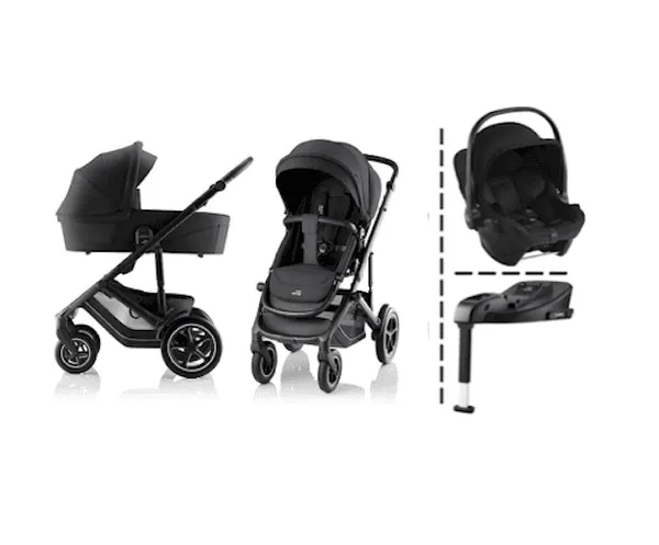 Britax | Smile 5Z kombivogn + Core bilstol & Base | Carbon Black