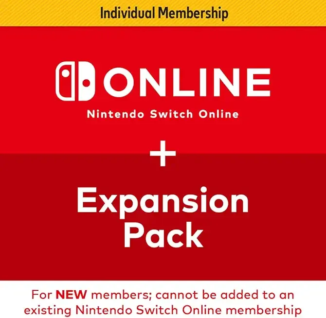 Nintendo Switch Online + Expansion Pack 12-month Individual Membership – [Digital Code]