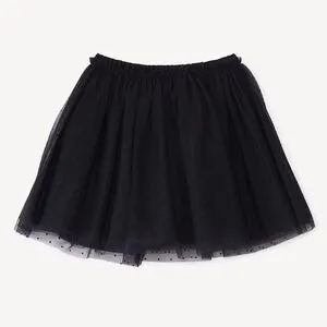 Jupe en tulle plumetis uni pour fille