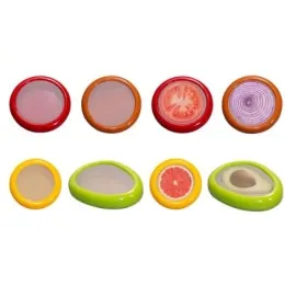 Set of 8 Silicone Fruit and Vegetable Storage Containers