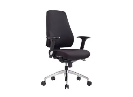 Bureaustoel Geronimo 66x61,5x104,5cm - stof - zwart