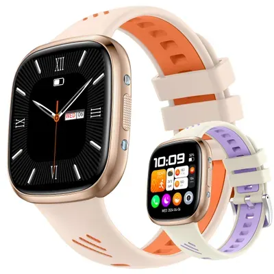 Smartwatch, Smartwatch Damen Herren, 1.72" HD Fitness Tracker Uhren für Android IOS, IP68 Wasserdicht Pulsmesser Schrittzähler Aktivitätstracker