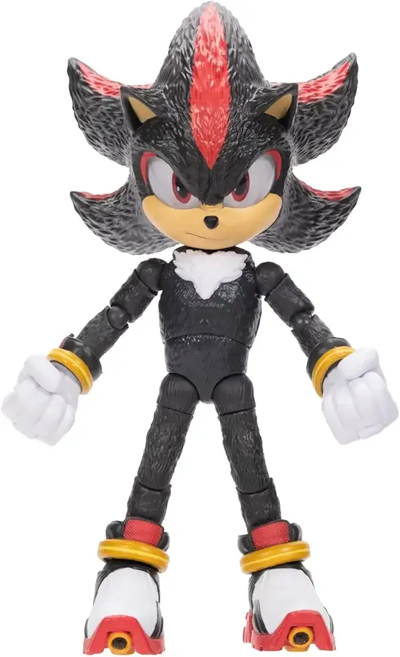 Sonic The Hedgehog – 5-Inch Shadow Action Figure – 20+ Points of Articulation – Official Collector Toy – Boys & Girls Ages 3+