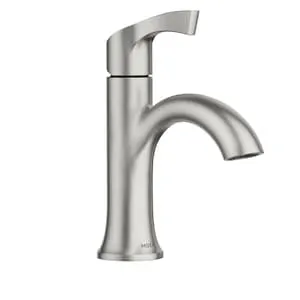 MOEN Korek Single Handle 4-inch Centerset Bathroom Sink Faucet/Tap Spot in Resistant Brushed Nickel