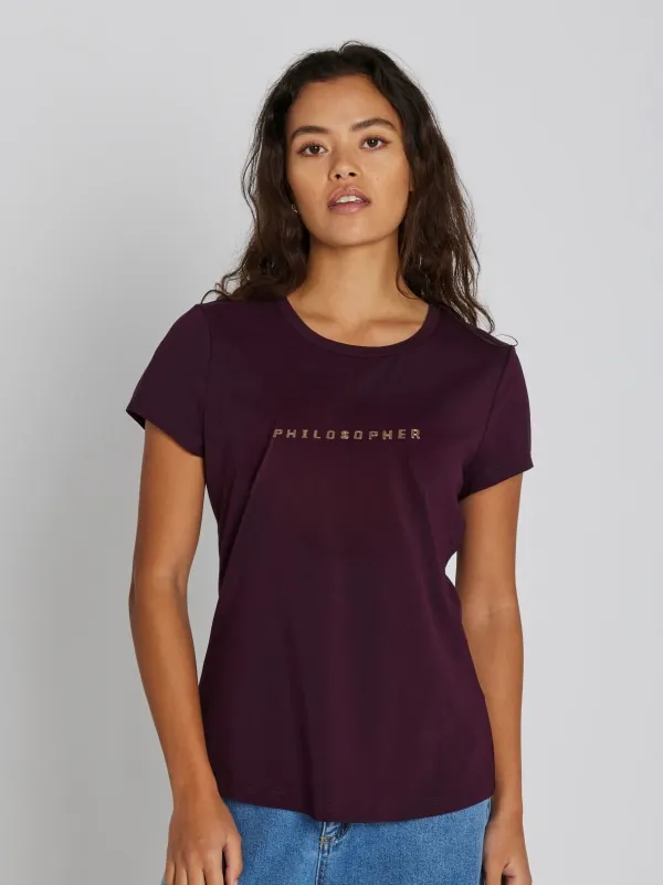 Philosopher SS T-shirt Blackberry