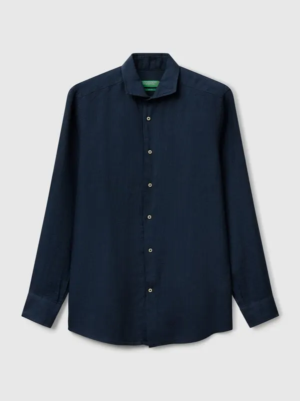 Shirt in pure linen
