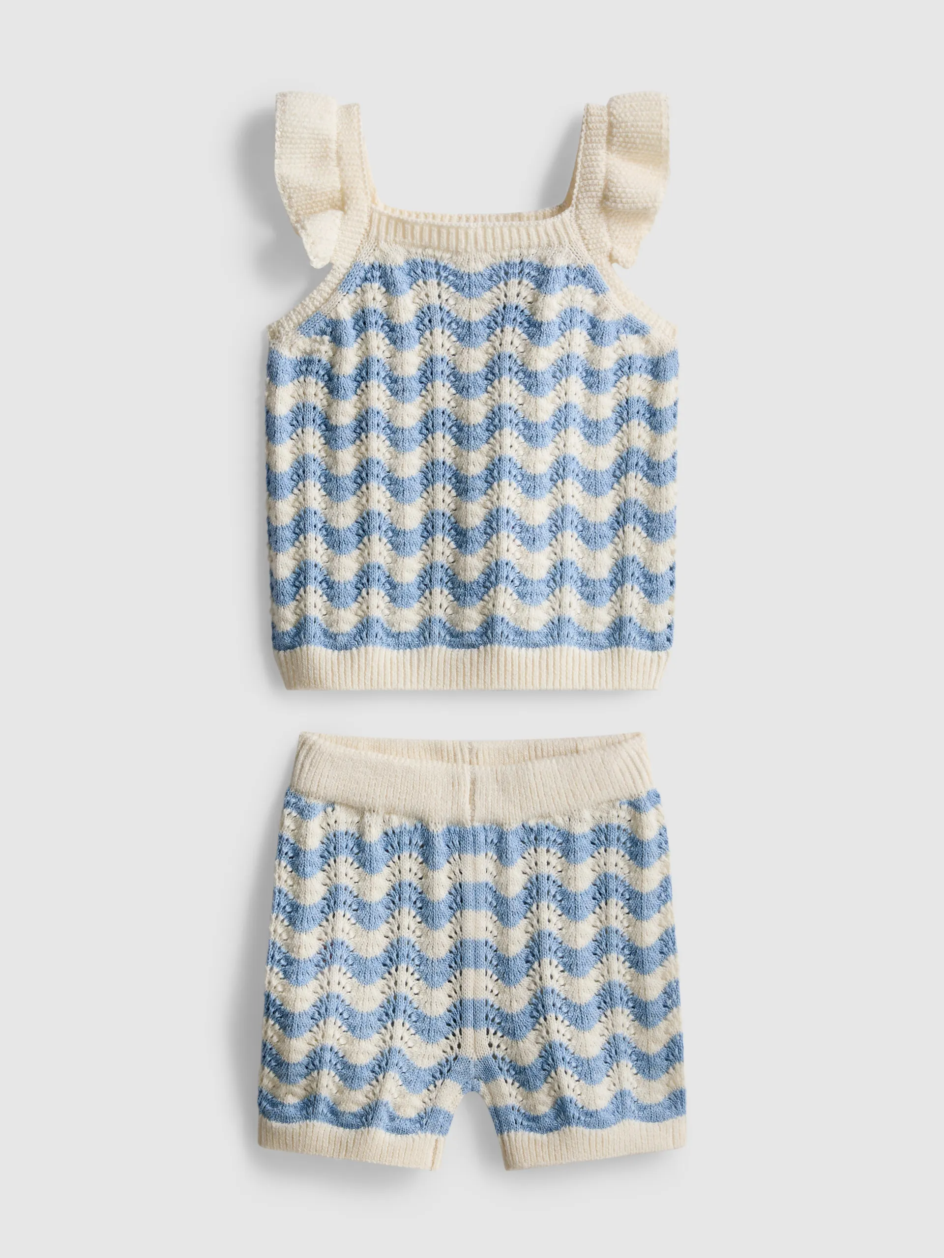 0–36 mois | Ensemble en maille haut et short