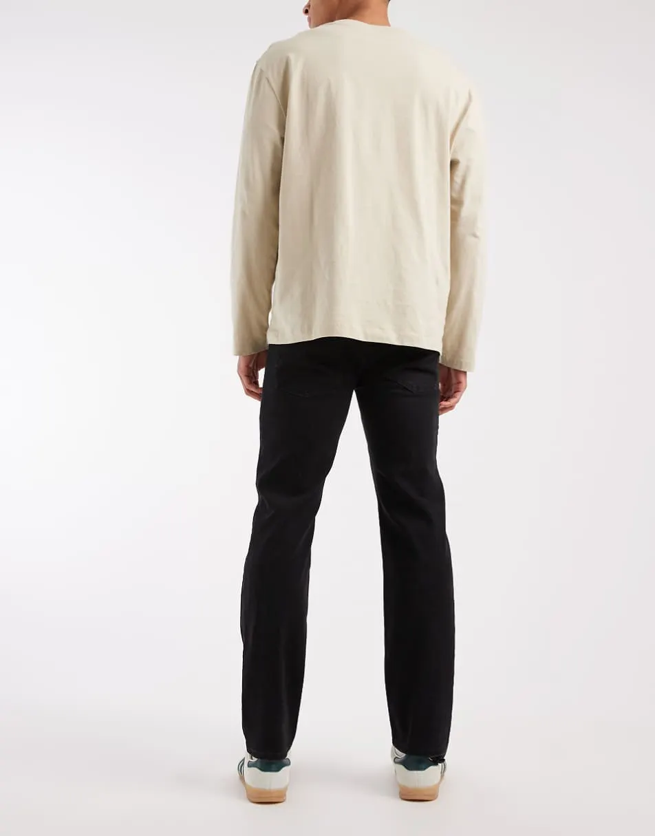 Jack & Jones Clark straight fit jeans in black