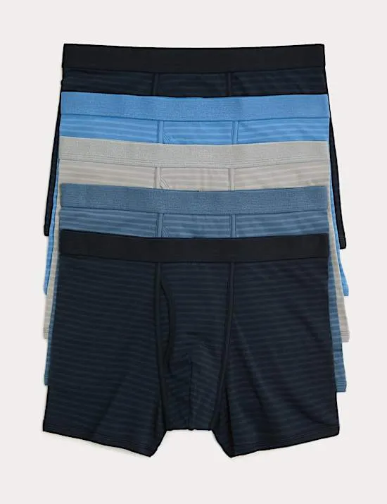 5-Pack Cotton Stretch Cool & Fresh™ Trunks